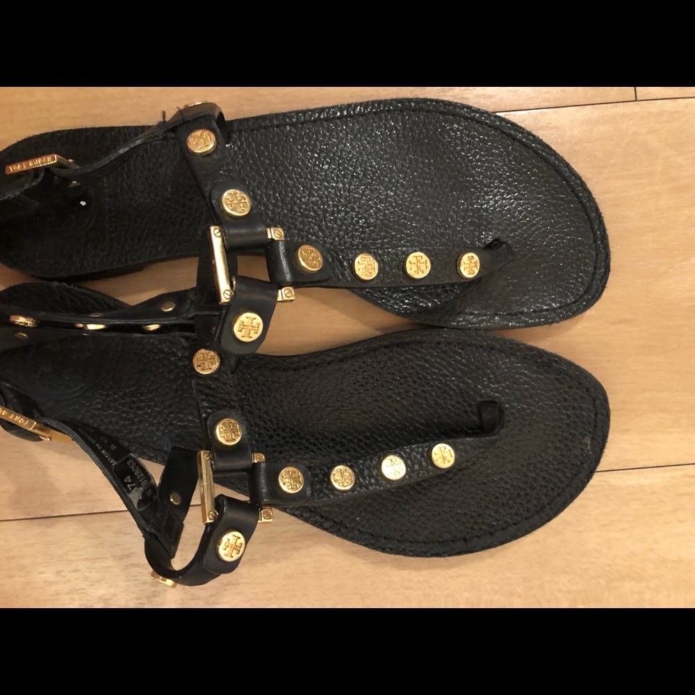 Tory Burch Thong Sandals Sling Back With Logo Stud